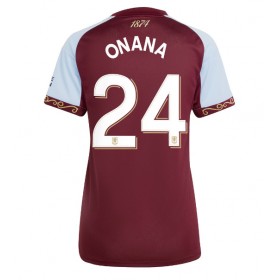 Dámské fotbalový oblečení Aston Villa Amadou Onana #24 Domácí košile 2025-26 Krátkým Rukávem